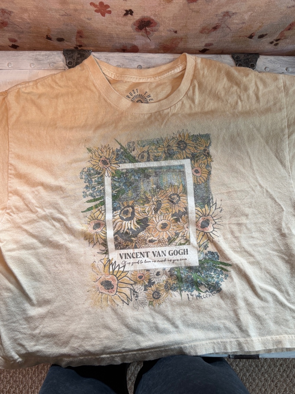 TRUST THE UNIVERSE Vincent van Gogh Sunflower Graphic Tee